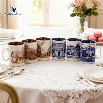Vintage Bauernhaus Kaffeetasse