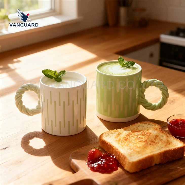 Einzigartige Paar-Kaffeetasse mit Henkel