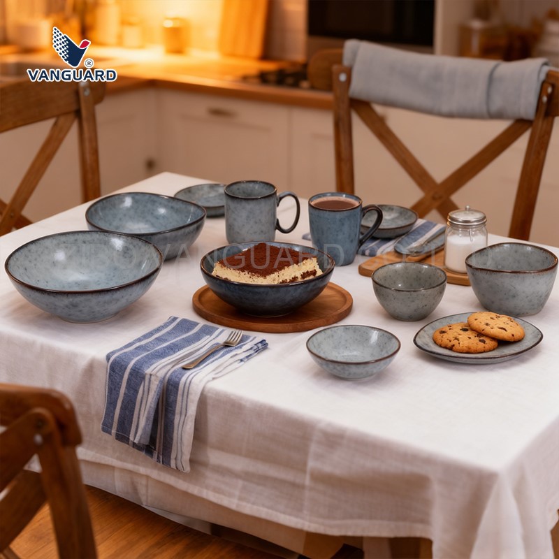 dinnerware set with reactive glaze finish dinnerware set with reactive glaze finish